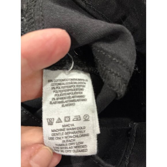 Free People Jeans high rise skinny size 30 color black cotton pants - Picture 5 of 9